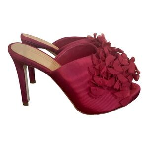 Antonio Melani Magenta Mules sz 6.5M 4 in heels